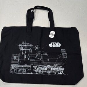 Star Wars Black and White Graphic Tote Bag